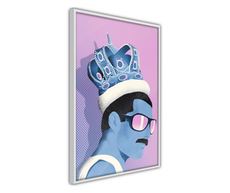Tablou poster Artgeist, King of Music, Rama alba, 30 x 45 cm