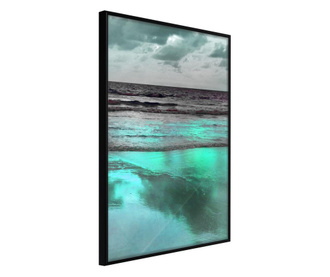 Tablou poster Artgeist, Iridescent Sea, Rama neagra, 40 x 60 cm
