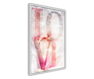 Tablou poster Artgeist, Love II, Rama alba, 30 x 45 cm