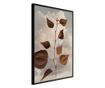 Tablou poster Artgeist, Leaves in the Clouds, Rama neagra, 40 x 60 cm
