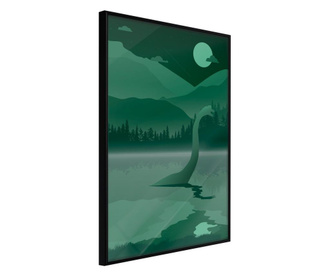 Tablou poster Artgeist, Loch Ness [Poster], Rama neagra, 40 x 60 cm