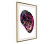 Tablou poster Artgeist, Lucky Stone, Rama aurie tip passe-partout, 20 x 30 cm