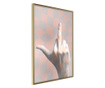 Tablou poster Artgeist, Middle Finger, Rama aurie, 20 x 30 cm