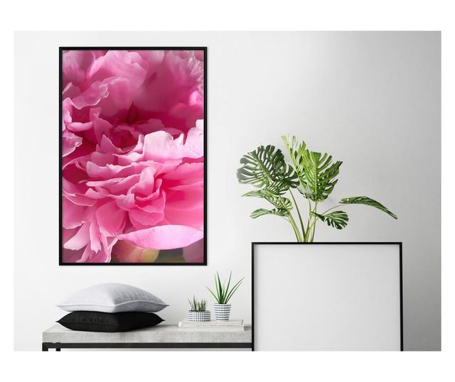 Tablou poster Artgeist, Magenta Madness, Rama neagra, 30 x 45 cm