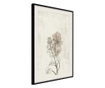Tablou poster Artgeist, Life of Plants, Rama neagra tip passe-partout, 30 x 45 cm