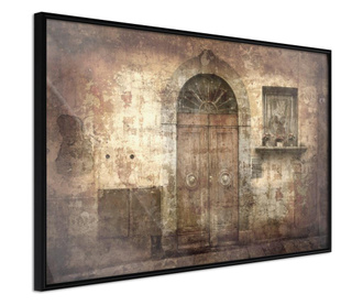 Tablou poster Artgeist, Mysterious Door, Rama neagra, 45 x 30 cm