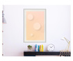 Tablou poster Artgeist, Pastel Closeness, Rama alba tip passe-partout, 40 x 60 cm
