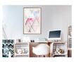 Tablou poster Artgeist, Patchwork III, Rama aurie tip passe-partout, 40 x 60 cm
