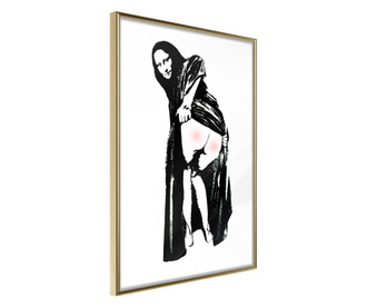 Tablou poster Artgeist, Moona Lisa, Rama aurie, 40 x 60 cm