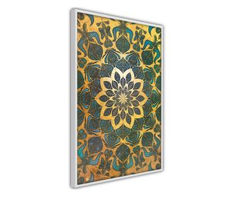 Tablou poster Artgeist, Oriental Glow, Rama alba, 40 x 60 cm