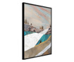 Tablou poster Artgeist, Painted Landscape, Rama neagra, 30 x 45 cm