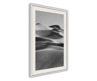 Tablou poster Artgeist, Ocean of Sand II, Rama alba tip passe-partout, 20 x 30 cm