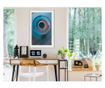 Tablou poster Artgeist, Original Spyhole, Rama alba tip passe-partout, 20 x 30 cm