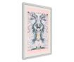 Tablou poster Artgeist, Mirror Reflection, Rama alba tip passe-partout, 20 x 30 cm