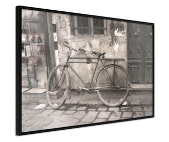 Tablou poster Artgeist, Old Bicycle, Rama neagra, 30 x 20 cm