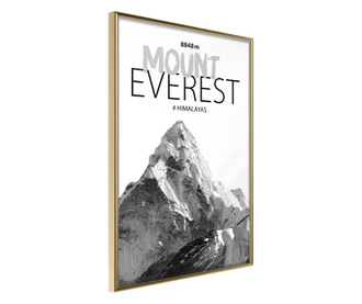 Tablou poster Artgeist, Peaks of the World: Mount Everest, Rama aurie, 30 x 45 cm