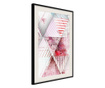 Tablou poster Artgeist, Patchwork II, Rama neagra tip passe-partout, 20 x 30 cm
