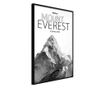 Tablou poster Artgeist, Peaks of the World: Mount Everest, Rama neagra, 20 x 30 cm