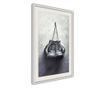 Tablou poster Artgeist, Retirement, Rama alba tip passe-partout, 40 x 60 cm