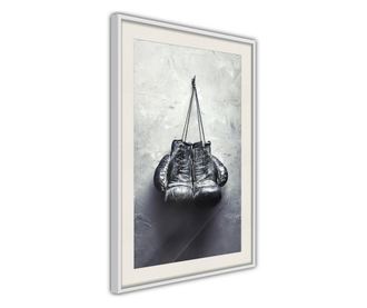 Tablou poster Artgeist, Retirement, Rama alba tip passe-partout, 40 x 60 cm