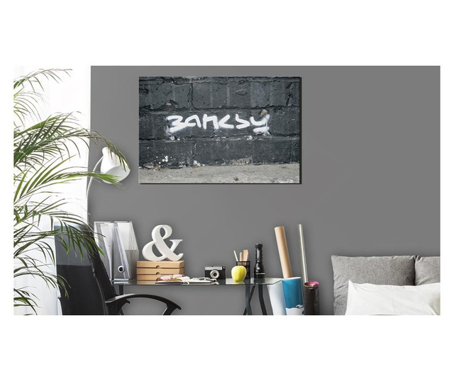 Slika Artgeist - Banksy Signature - 120 x 80 cm