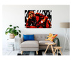 Slika Artgeist - Pop Art Monkey (1 Part) Narrow Red - 120 x 80 cm