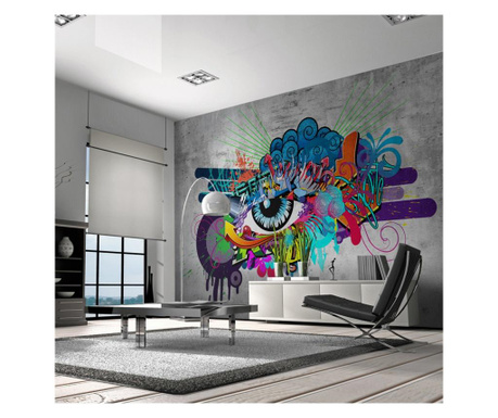 Фототапет Artgeist - Graffiti eye - 150 x 105 см  150x105 cm