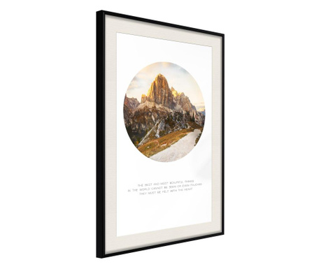 Poster Artgeist - Peak of Dreams - Crni okvir s paspartuom - 30 x 45 cm