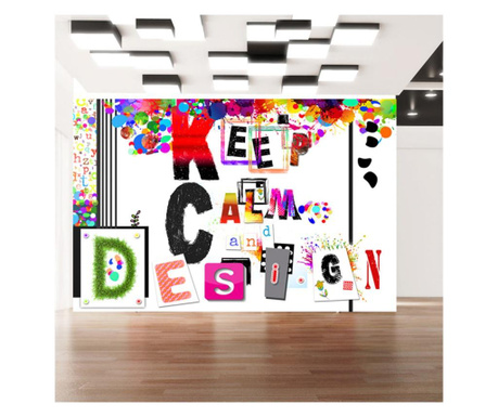 Foto tapeta Artgeist - Keep Calm and Design - 400 x 280 cm  400x280 cm