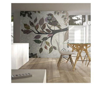 Фототапет Artgeist - Tree branch with bird (patchwork) - 350 x 270 см  350x270 cm