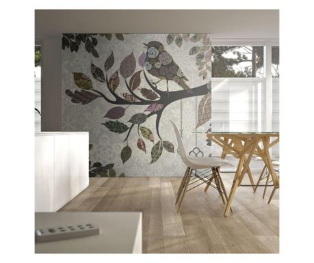 Фототапет Artgeist - Tree branch with bird (patchwork) - 350 x 270 см  350x270 cm