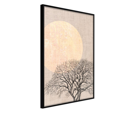 Плакат Artgeist - Tree in the Morning - Черна рамка - 30 x 45 cm