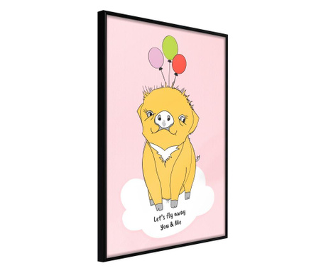 Плакат Artgeist - Birthday Wish - Черна рамка - 30 x 45 cm