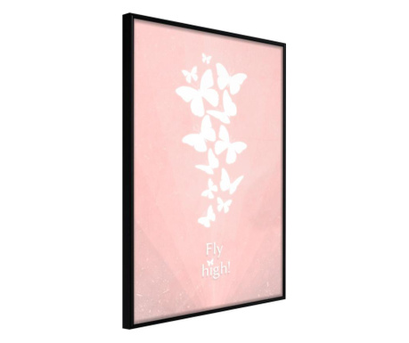 Плакат Artgeist - Butterfly Dream - Черна рамка - 30 x 45 cm