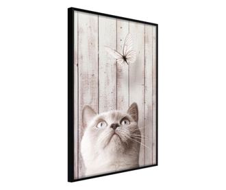 Faldekoráció - piercing look - fekete keret - 20 x 30 cm