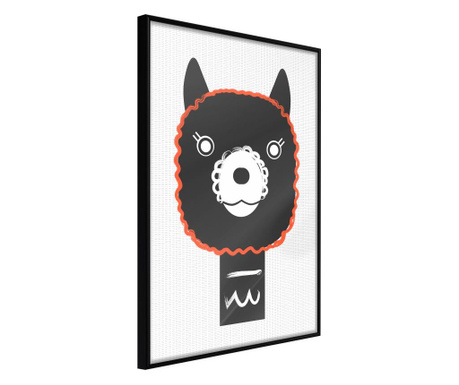 Poster Artgeist - Cute Smile - Crni okvir - 20 x 30 cm