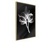 Plakat Artgeist - White Plant - Zlat okvir - 40 x 60 cm