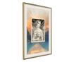 Plakat Artgeist - Beauty from Centuries Ago - Zlat okvir s passe-partout - 30 x 45 cm