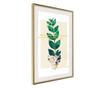 Plakat Artgeist - Perfectly Divided - Zlat okvir s passe-partout - 30 x 45 cm