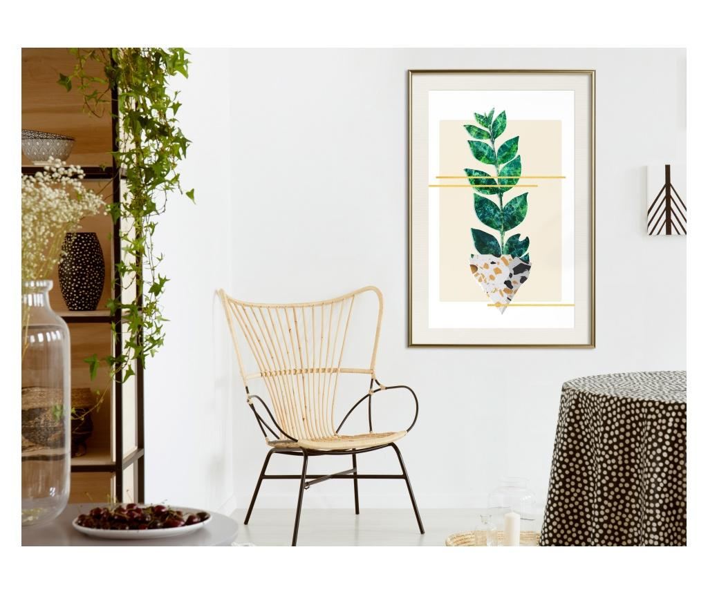 Plakat Artgeist - Perfectly Divided - Zlat okvir s passe-partout - 30 x 45 cm - 2