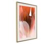 Plakat Artgeist - Tulip Petals - Zlat okvir s passe-partout - 30 x 45 cm