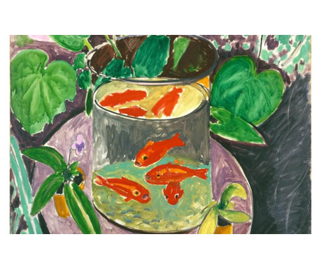 Vászonfestmény konyhába és bárba, goldfish, printly, 70 x 50 cm