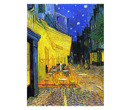 Tablou Printly, reproducere Van Gogh, The cafe terrace, 50x70 cm