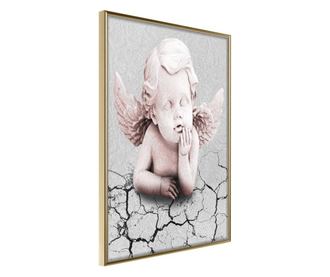 Plakat Artgeist - Cherub - Zlat okvir - 30 x 45 cm