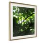 Plakat Artgeist - Under Cover of Leaves - Zlat okvir s passe-partout - 30 x 30 cm