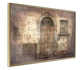 Plakat Artgeist - Mysterious Door - Zlat okvir - 60 x 40 cm
