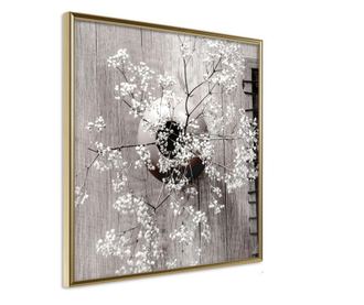 Plakat Artgeist - Reminiscence of Spring (Square) - Zlat okvir - 30 x 30 cm