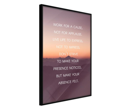 Faldekoráció - good advice - fekete keret - 30 x 45 cm