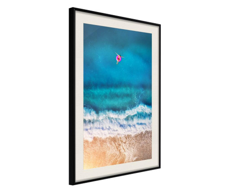 Плакат Artgeist - Drifting Away - Черна рамка с паспарту - 30 x 45 cm