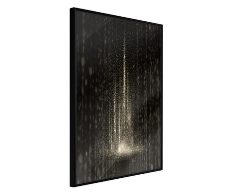 Faldekoráció - rain of light - fekete keret - 20 x 30 cm